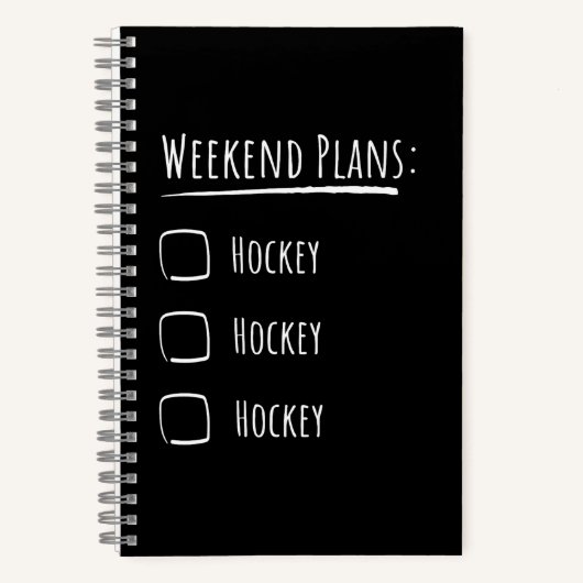 Carnet Plans de fin de semaine Hockey (Recto)