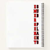 Carnet Plans de sous-urgence (Dos)
