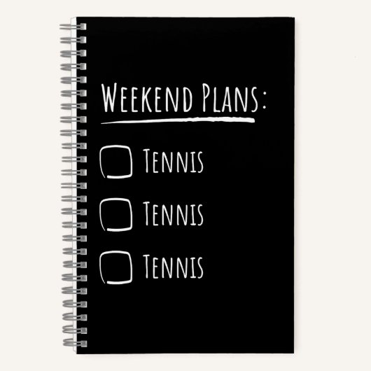 Carnet Plans de week-end Tennis (Recto)
