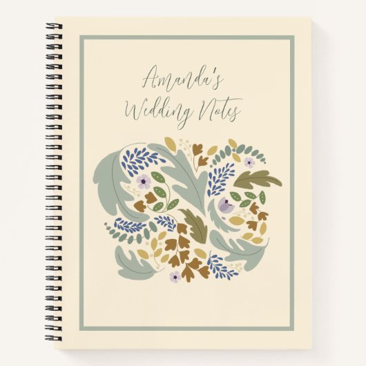 Carnet Plans Mariages de thème automne (Devant)