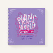 Carnet Plans pour World Domination Notebook (violet) (Devant)