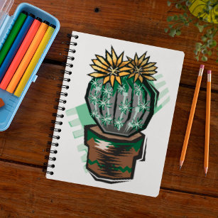 Carnet Plante Cactus Dans Un Pot