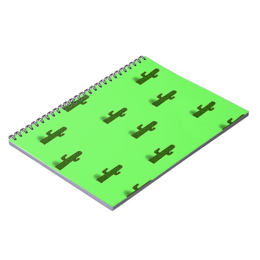 Carnet Plante Cactus sur vert clair (Côté gauche)