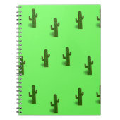 Carnet Plante Cactus sur vert clair (Devant)