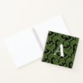 Carnet Plante de feuille tropicale moderne Imprimer Monog (Intérieur)