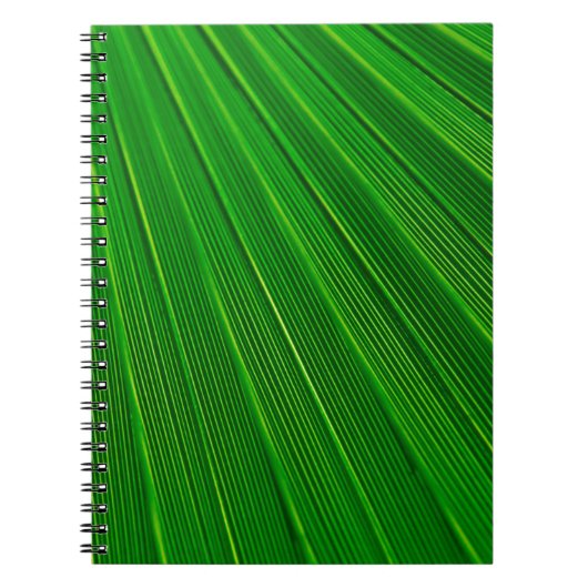 Carnet Plante feuille arrière - plan vert (Devant)