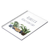 Carnet Plante fou Lady Pot Plante |Carnet Jardin de Cactu (Côté gauche)