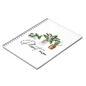 Carnet Plante Maman aquarelle Maison Plantes (Côté gauche)