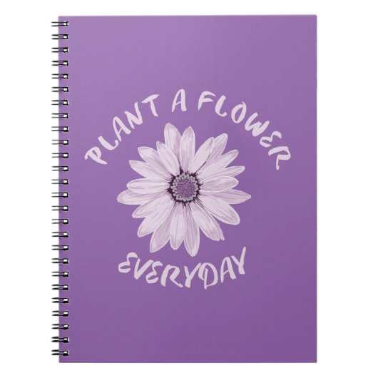 Carnet Plante Une Fleur Tous Les Jours (Devant)