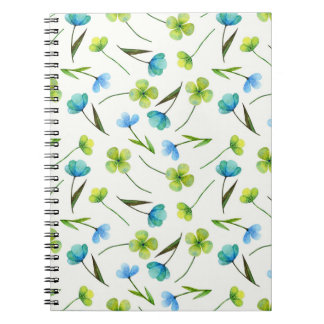 Carnet Plantes aquarelle : Motif Floral sans joint.
