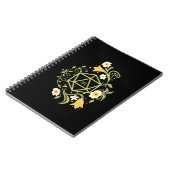 Carnet Plantes de dés et fleurs Druid D20 Tabletop RPG (Côté gauche)
