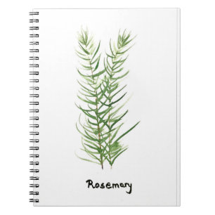 Carnet Plantes de jardin de cuisine aux herbes de romarin