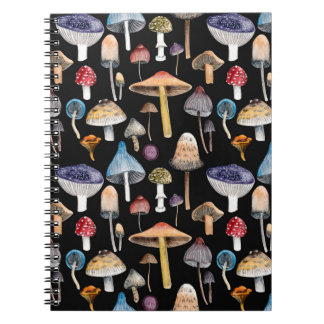 Carnet Plantes forestiers : champignons d'aquarelle, patt