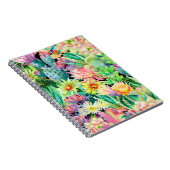 Carnet Plantes succulents et motif de jardin de cactus (Côté Droit)