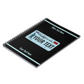 Carnet Plaque de licence California Sasquatch (Côté gauche)