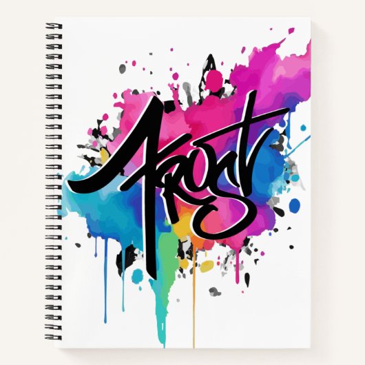 Carnet Plaque de peinture de gel (Devant)