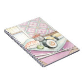Carnet Plaque de sushi assorté avec baguettes (Côté Droit)