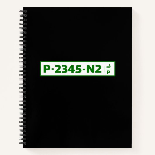 Carnet Plaque d'immatriculation de voiture de Palestine - (Devant)