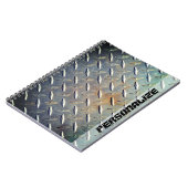 Carnet Plaque en acier à plaque diamantée robuste avec gr (Côté gauche)