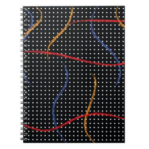 Carnet Plaque et points de peinture rétro