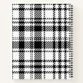 Carnet Plaqué noir et blanc classique (Dos)