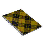 Carnet Plaque noire jaune tartan MacLeod (Côté Droit)