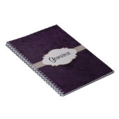 Carnet Plaque rouge Abstraite de floraison rétro (Côté Droit)