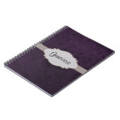 Carnet Plaque rouge Abstraite de floraison rétro (Côté gauche)