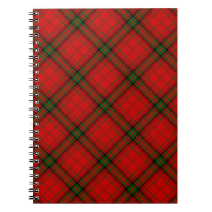 Carnet Plaque rouge vert tartan MacDougall