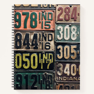 Carnet Plaques de licence vintages