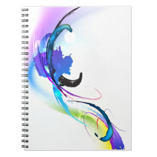 Carnet Plaques de peinture de couleur de matin Abstraites