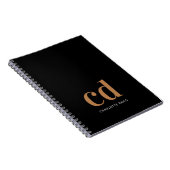Carnet Plaques en or noir en gras (Côté Droit)