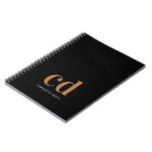 Carnet Plaques en or noir en gras (Côté gauche)