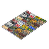 Carnet Plaques minéralogiques du Michigan d'une ère (Côté gauche)