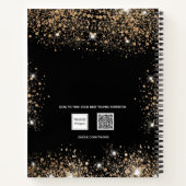 Carnet Plaques monogrammes de poussière de parties scinti (Dos)