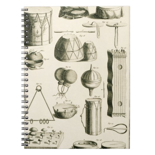 Carnet Plat II : Instrument de percussion antique et (Devant)
