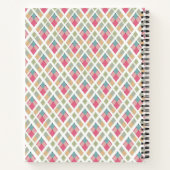 Carnet Plat rose blanc (Dos)