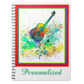 Carnet Plateau de guitare et accords personnalisés (Devant)