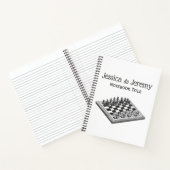Carnet Plateau de Jeu d'Échecs et Pièces d'Échecs Art Vin (Intérieur)