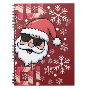 Carnet Plateau de service de Noël Cool Retro Santa