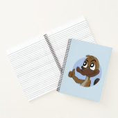 Carnet Platypus donnant des pouces dessin animé (Intérieur)