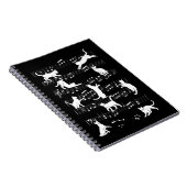 Carnet Playful Cats Funny Musicien Chat propriétaire Humo (Côté Droit)