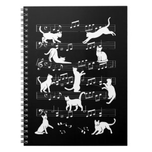Carnet Playful Cats Funny Musicien Chat propriétaire Humo