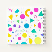 Carnet Playful Neon Memphis Geometric Retro Pattern (Dos)