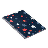 Carnet Playful Red White Blue Star Notebook (Côté Droit)