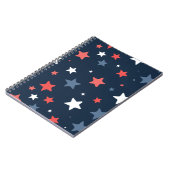 Carnet Playful Red White Blue Star Notebook (Côté gauche)