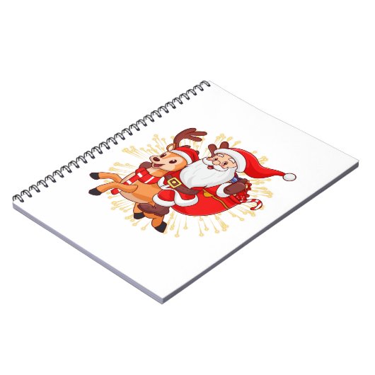 Carnet **"Playful Santa Claus Design – Fun and Festive Ch (Côté gauche)