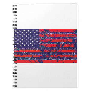 Carnet Pledge of Allegiance Flag