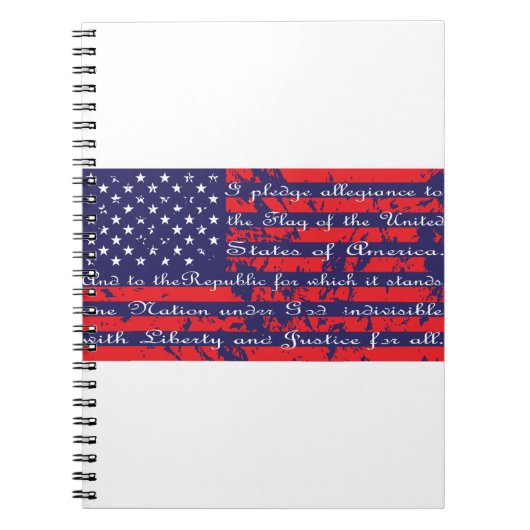 Carnet Pledge of Allegiance Flag (Devant)