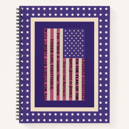 Carnet Pledge of Allegiance Flag (Devant)